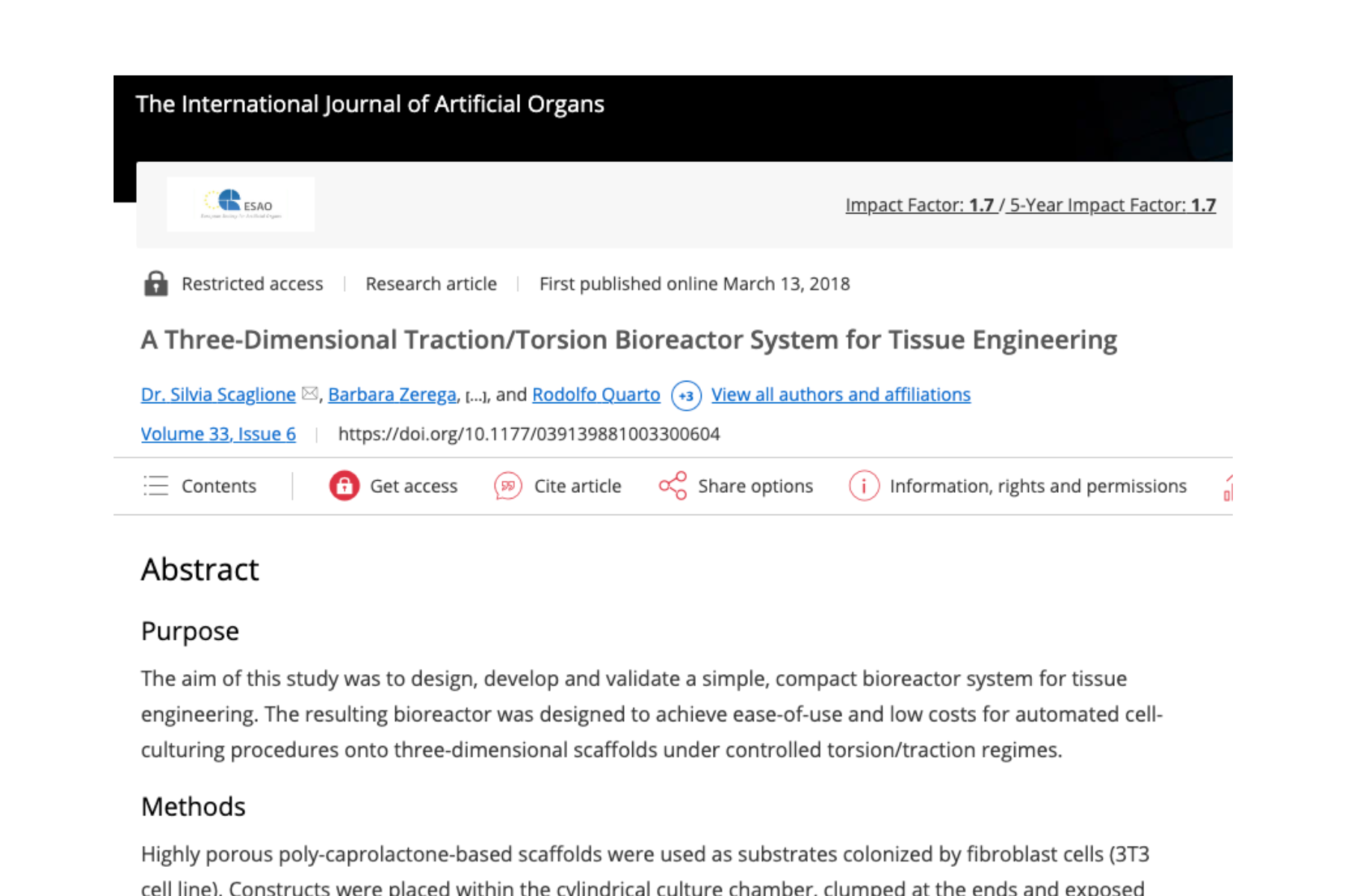 3Dtraction bioreactor