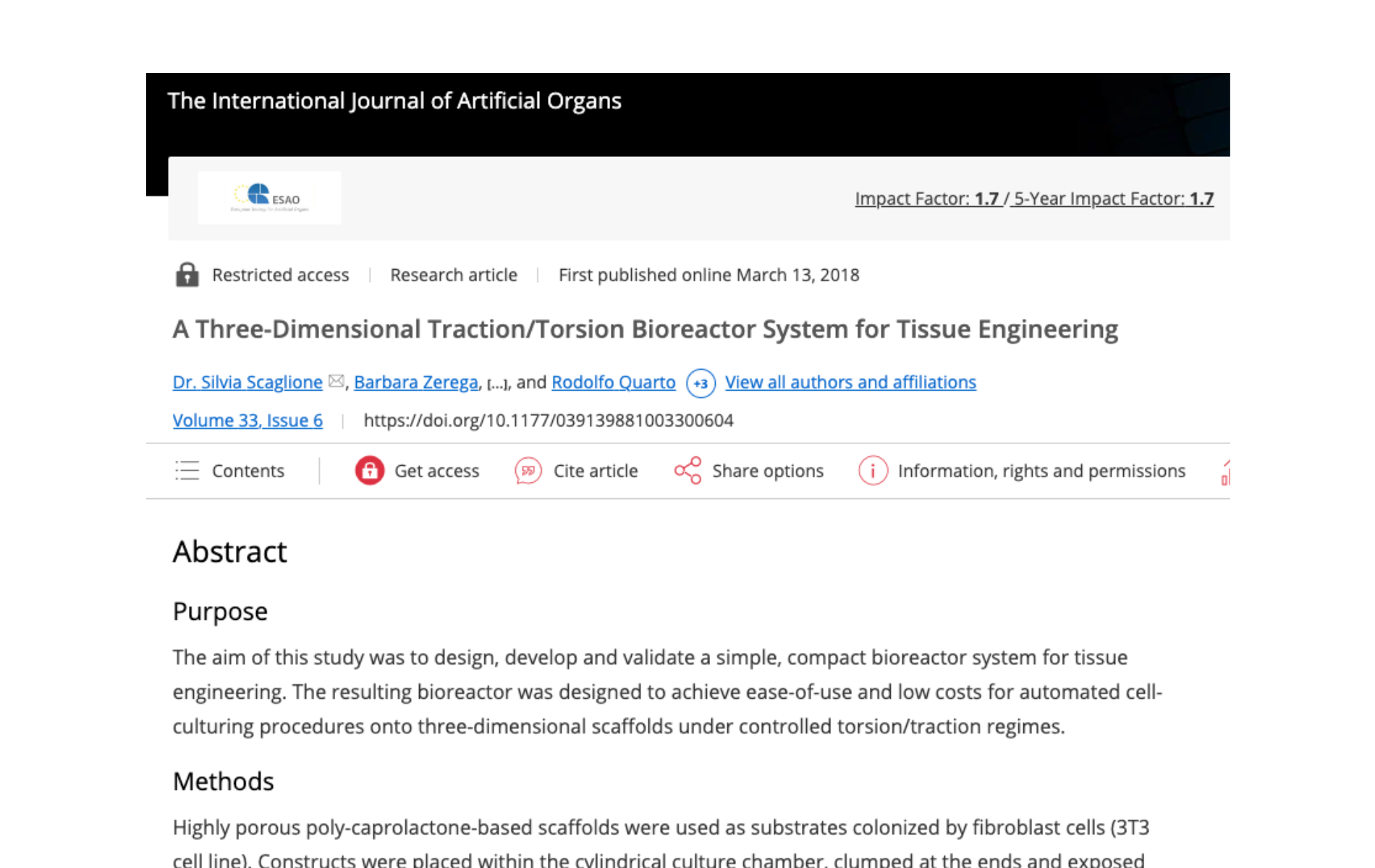 3Dtraction bioreactor