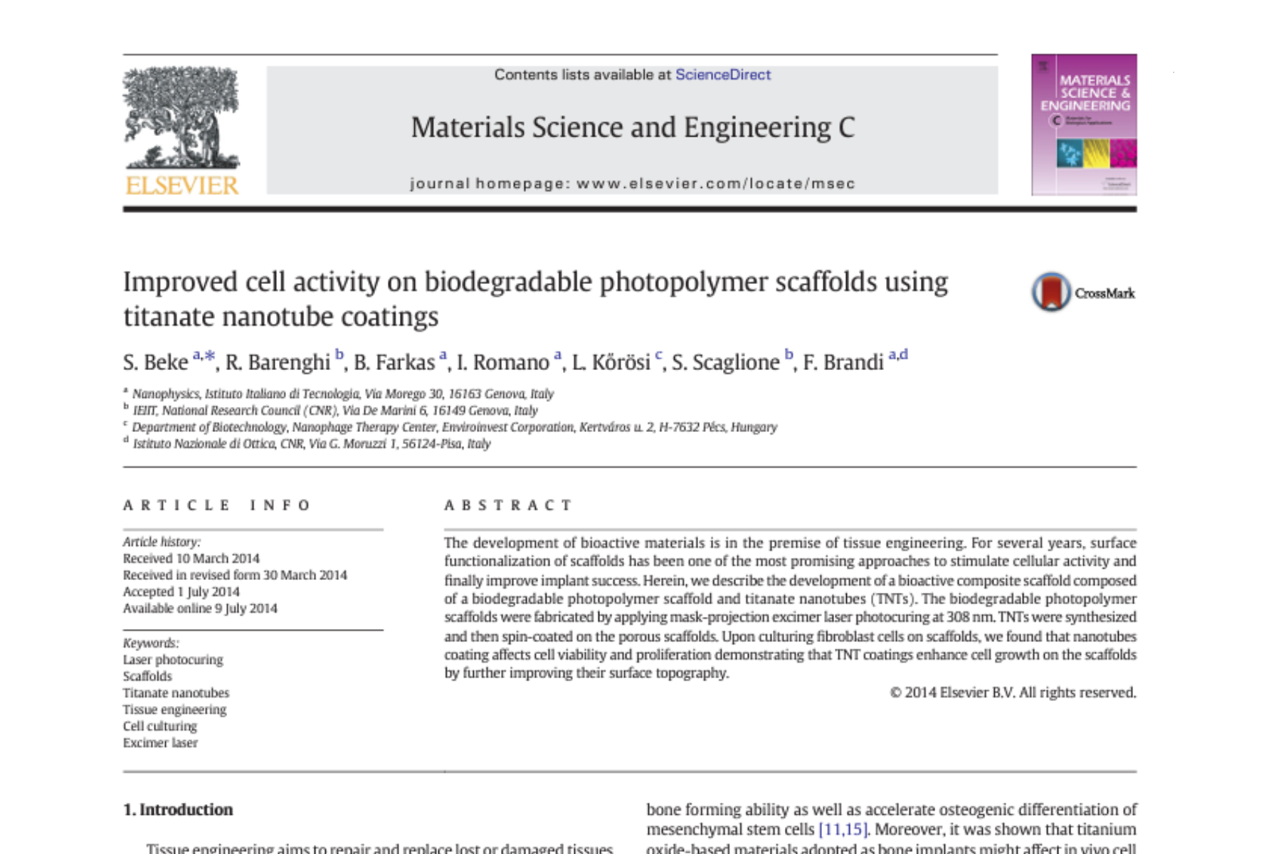 improved cell activity