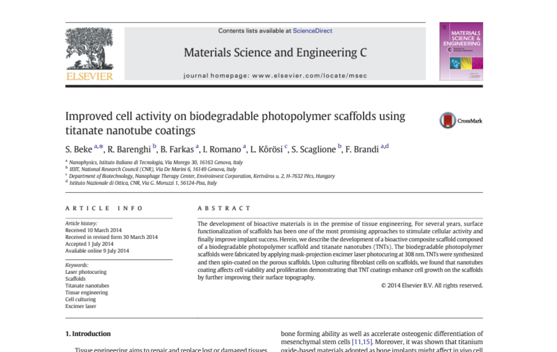 improved cell activity