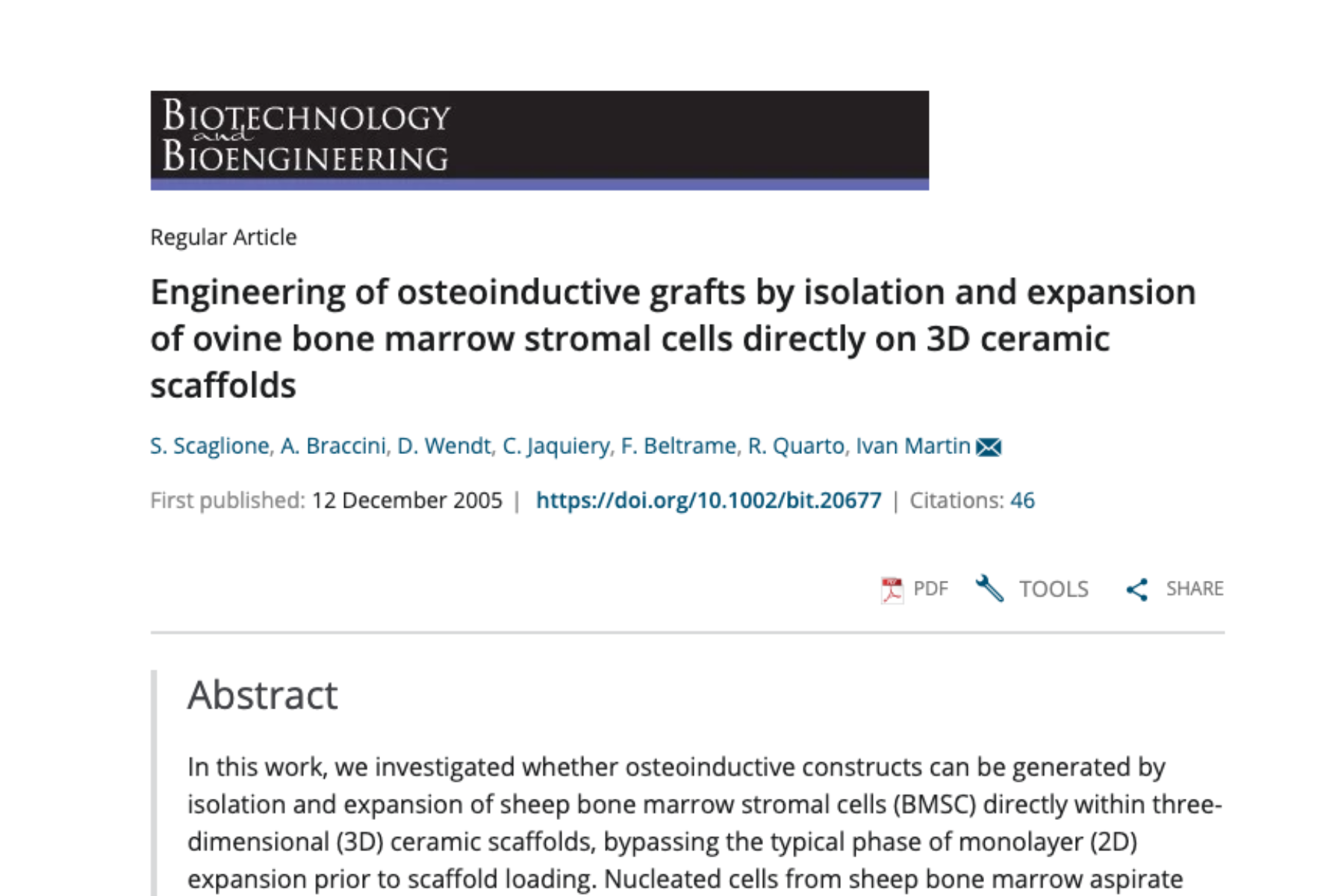 Engineering osteoinductive grafts