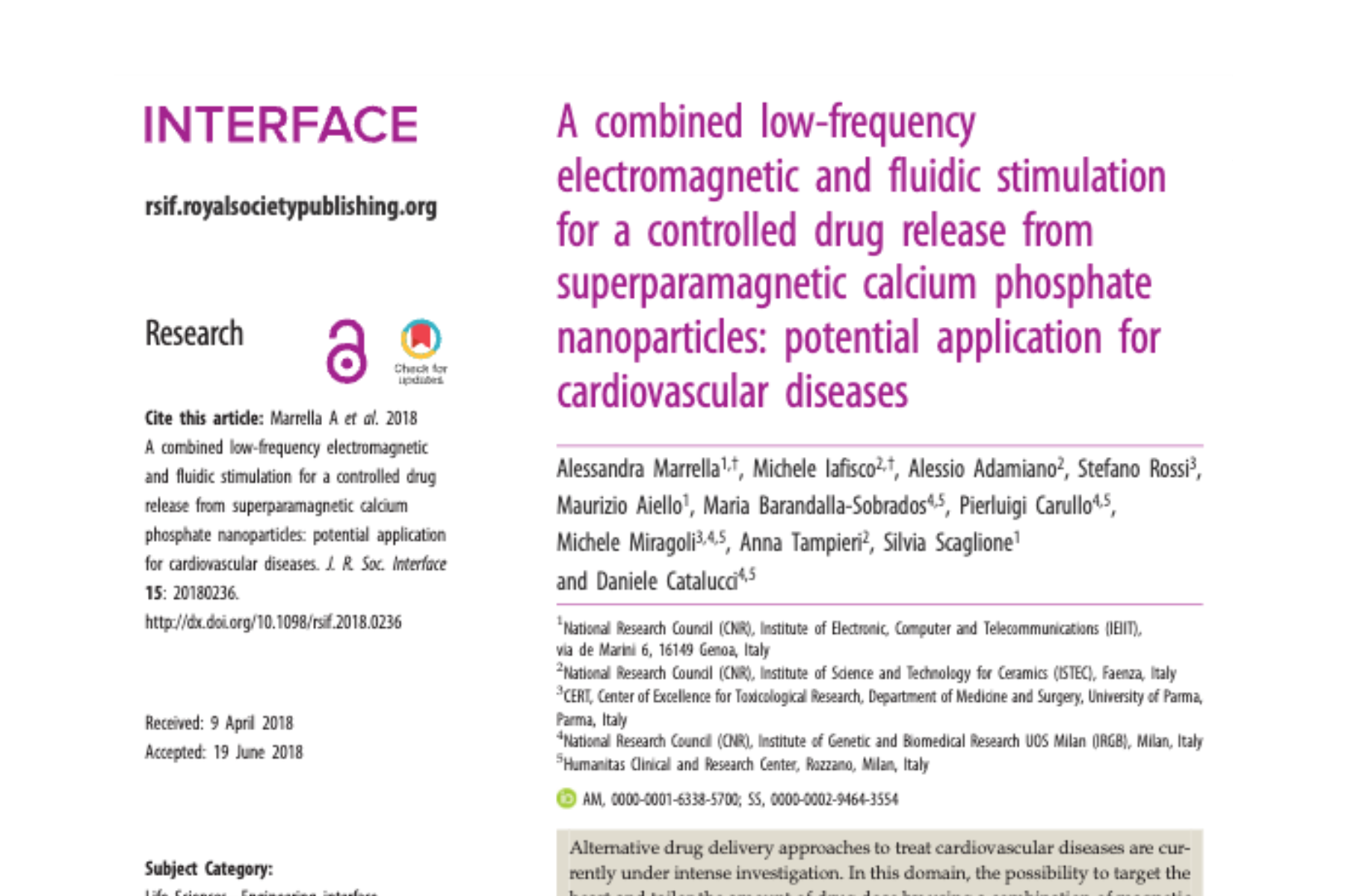 superparamagnetic calcium