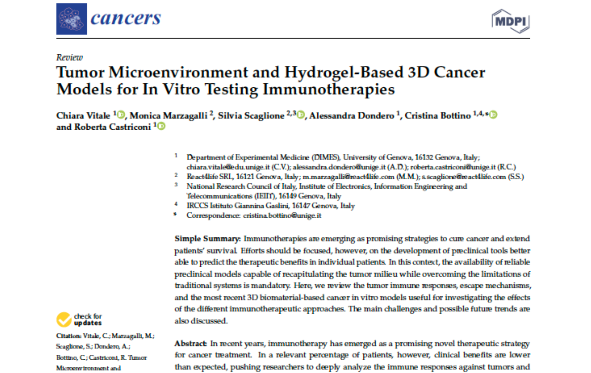Immunotherapies