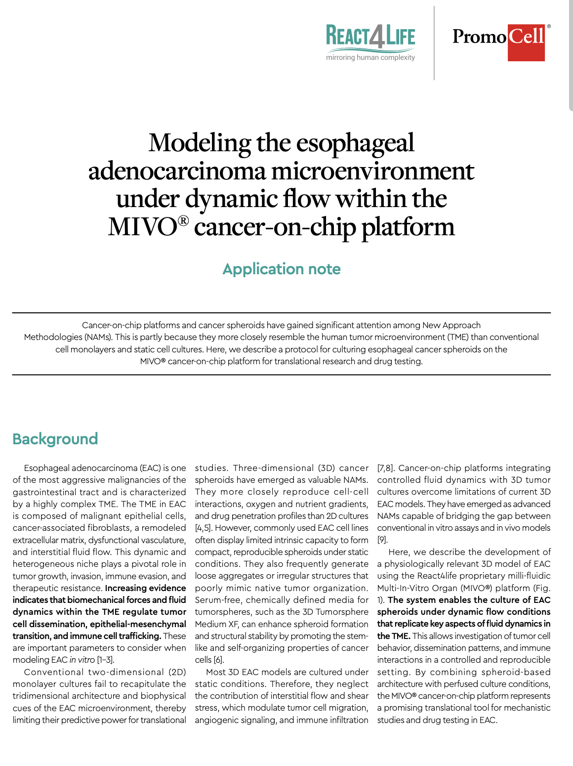 Modeling the esophageal adenocarcinoma